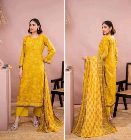 ✨ Zesh ✨ 3 Pieceunstitched Suit Zesh Summaer Lawn Collection 2025