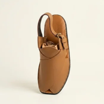 Brown Leather Go Go Charsadda Chappal