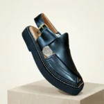 Black. Captain Leather  Charsadda Chappal